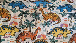 Fabric Choice- Multicoloured Dinosaurs