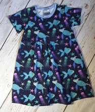 Load image into Gallery viewer, Sealife Turtle Dotty Dress