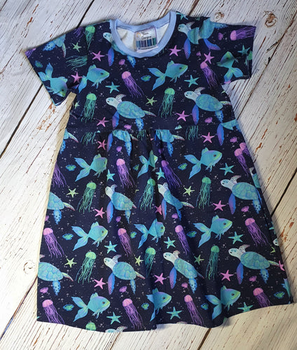 Sealife Turtle Dotty Dress