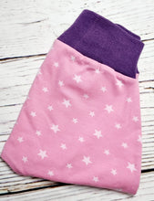 Load image into Gallery viewer, ***Clearance 6-12m Pink stars with purple Cuffs ***