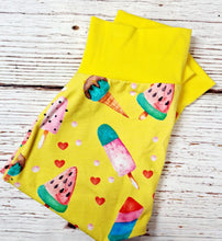 Load image into Gallery viewer, 1-2y Ice Lolly Harems with yellow cuffs