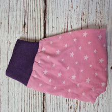 Load image into Gallery viewer, ***Clearance 6-12m Pink stars with purple Cuffs ***