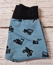 Load image into Gallery viewer, 6-12m Blue Digger Harems with black Cuffs