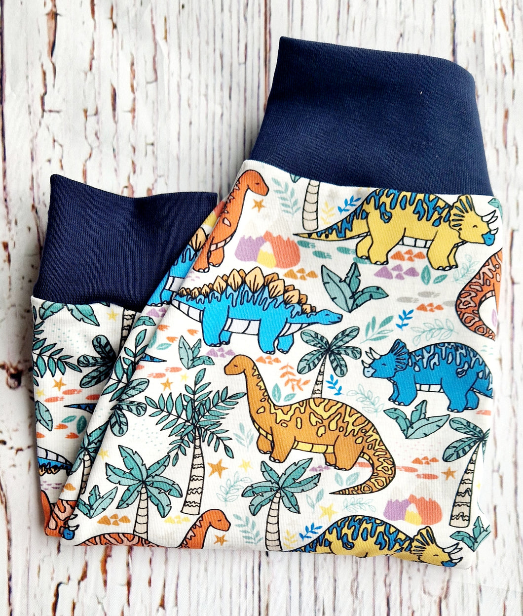 Fabric Choice- Multicoloured Dinosaurs